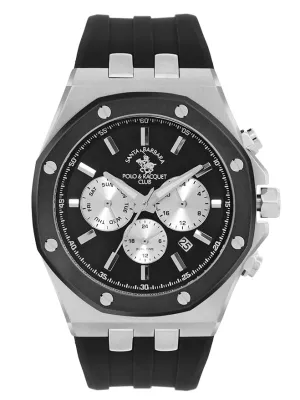 Santa barbara polo & Racquet Club Black Dial Chronograph Watch for - Men SB.1.10520-2