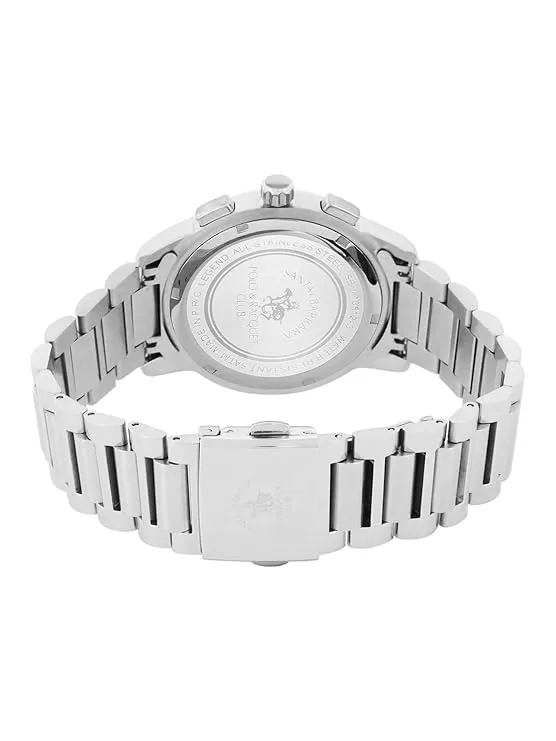 SANTA BARBARA POLO & RACQUET CLUB Silver Dial Chronograph Watch for - Men SB.1.10512-1
