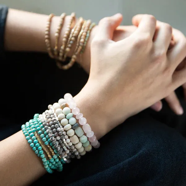 Scout Stone Stack Bracelet Rose Quartz - Stone of the Heart