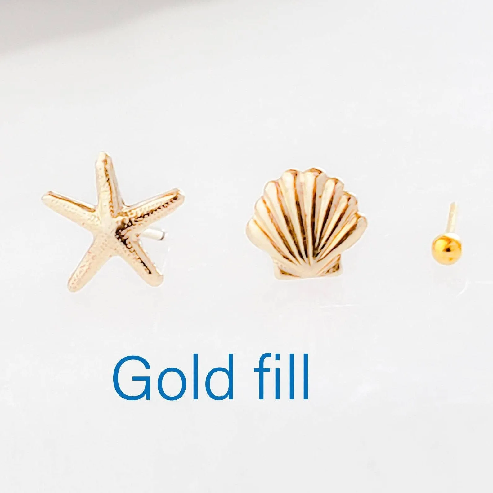 Seashell Stud Set