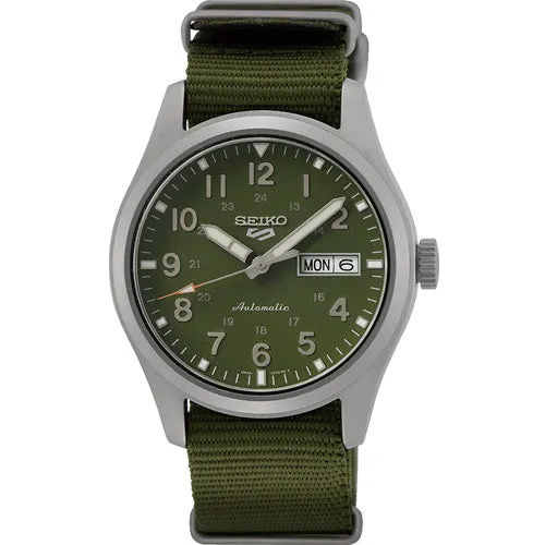 Seiko 5 Sports Green Dial Men 39.4mm