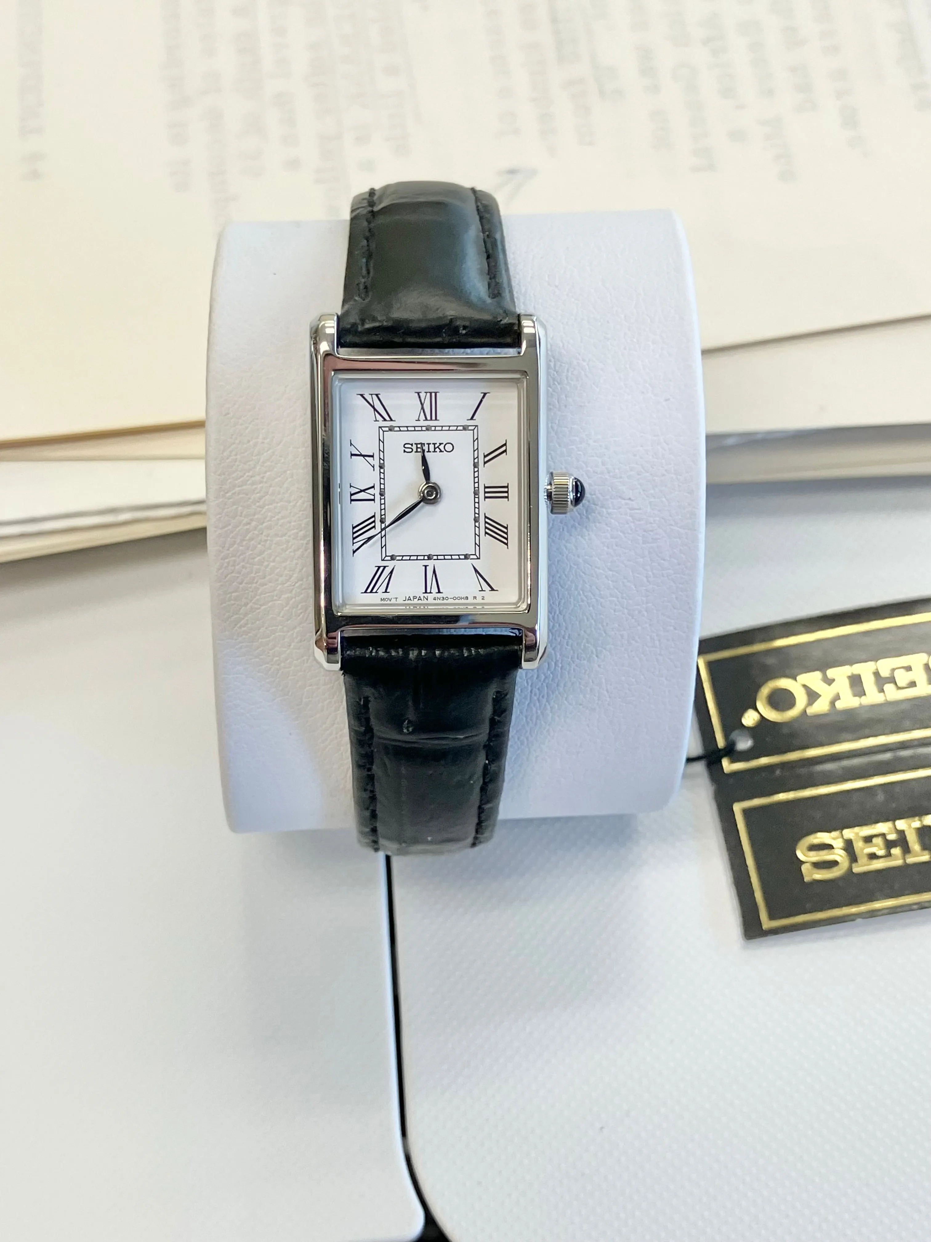 Seiko Women's Watch Stainless Steel Leather Strap