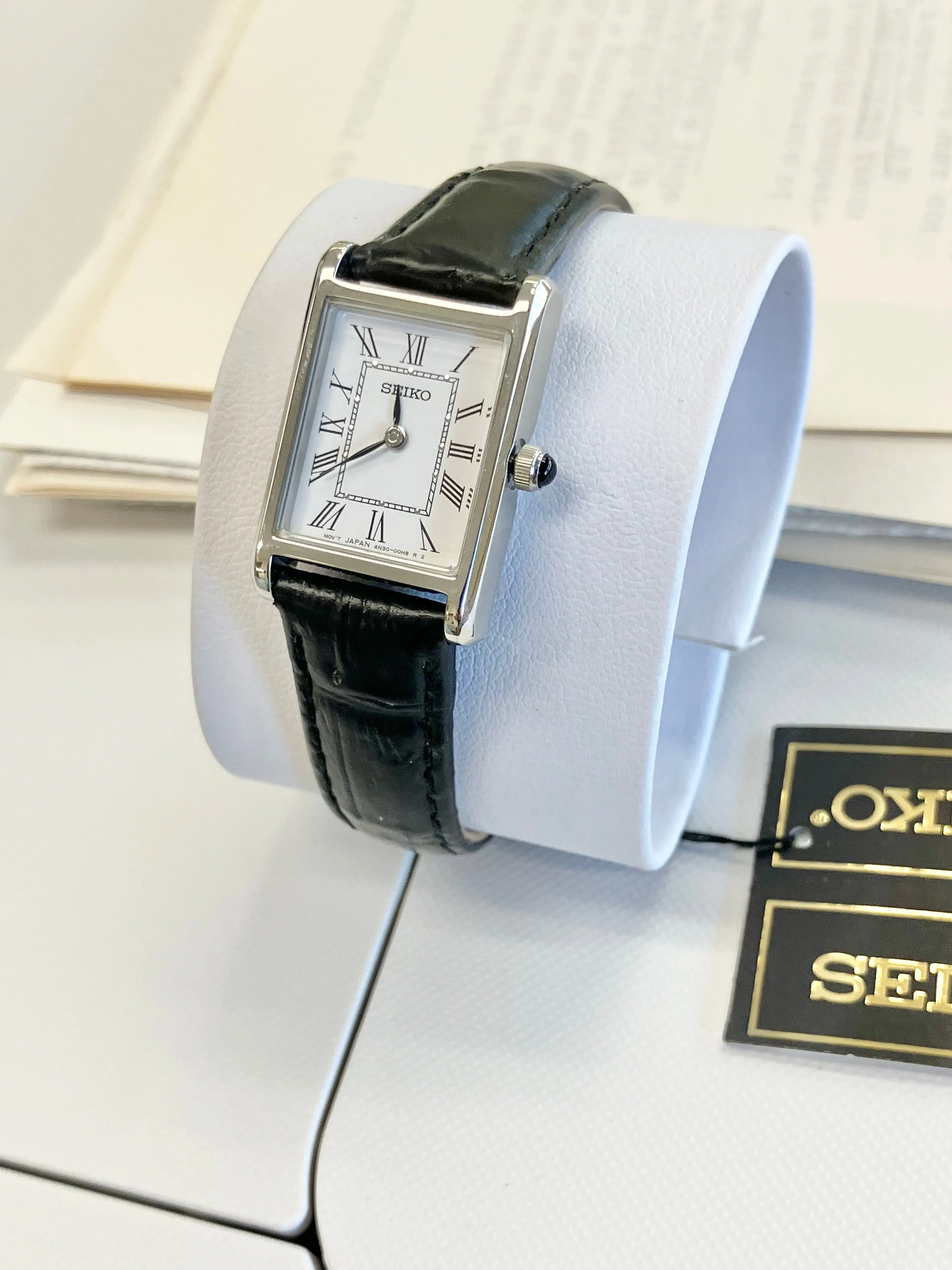 Seiko Women's Watch Stainless Steel Leather Strap