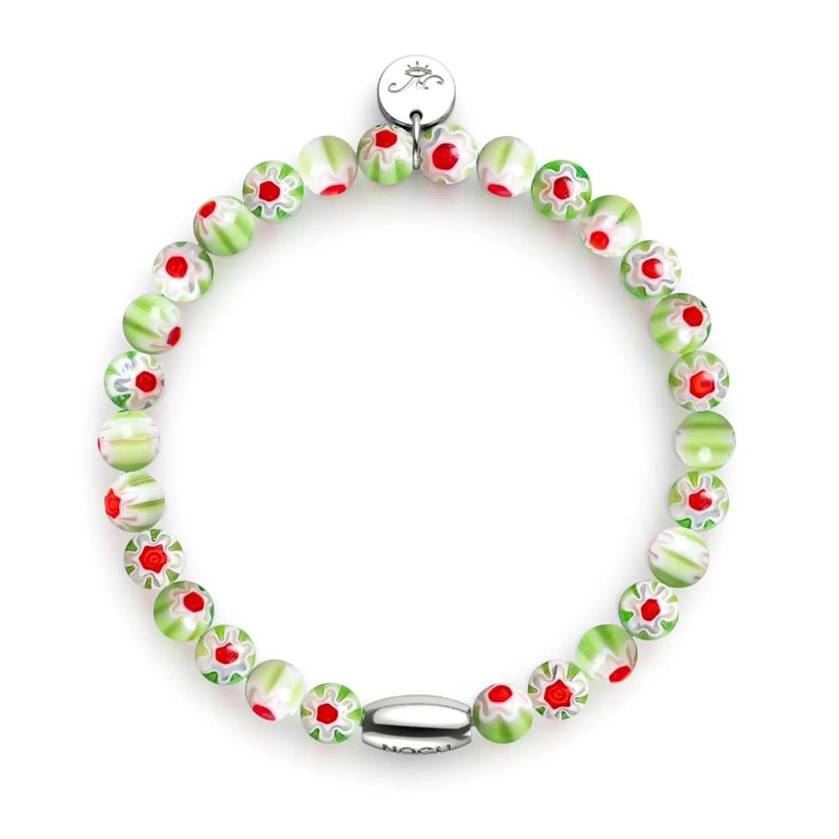 Sicilian Sage | .925 Sterling Silver | Millefiori Bracelet