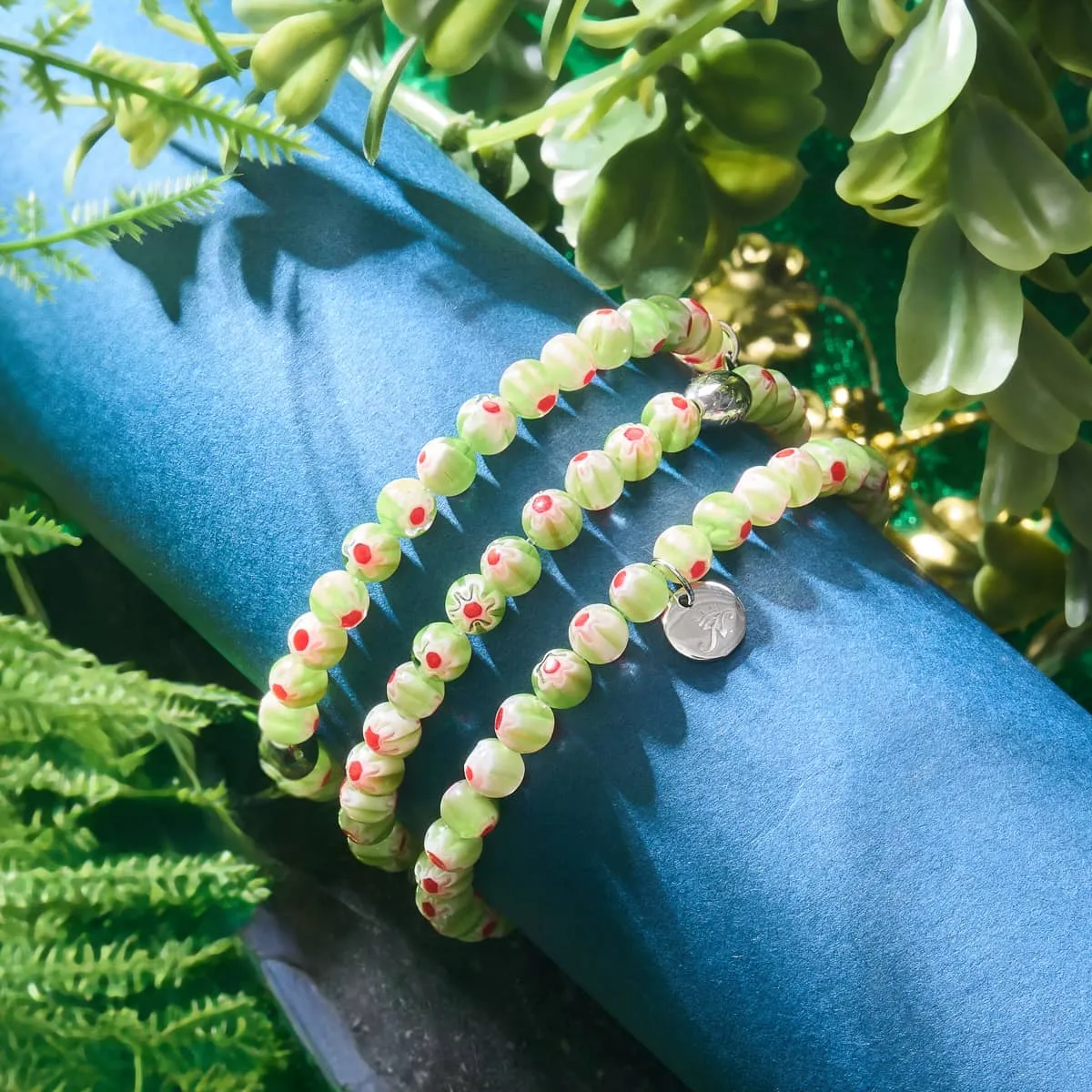 Sicilian Sage | .925 Sterling Silver | Millefiori Bracelet