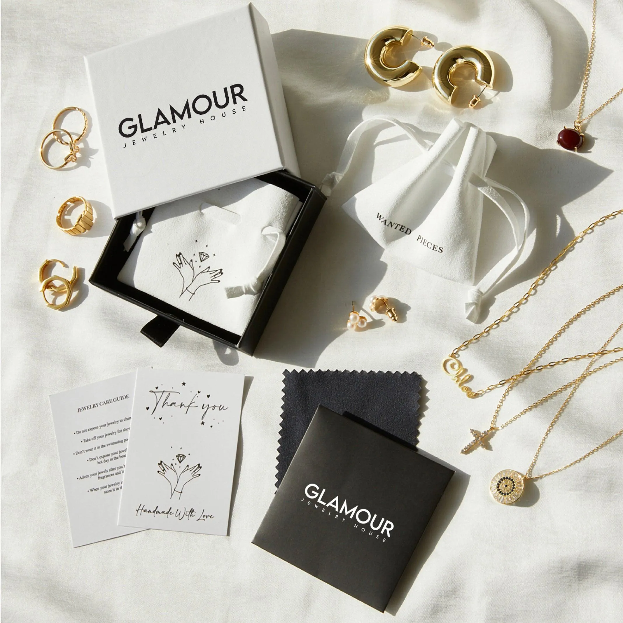 Silver Hoop Earrings - 18K Gold Vermeil