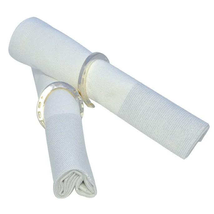 Silver Horse Shoe Napkin Rings