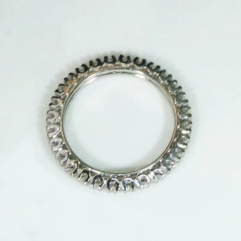 Slender Mid Century Diamond & White Gold Eternity Band