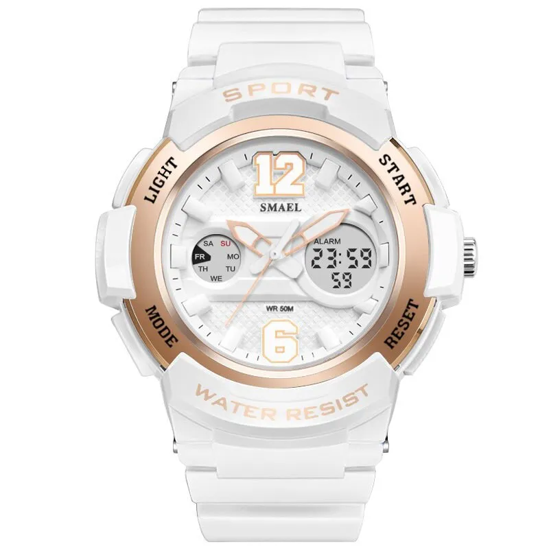 SMAEL Watch Women brand luxury Fashion Casual quartz watches leather sport Lady relojes mujer Dress Digitalwristwatch Girl Clock