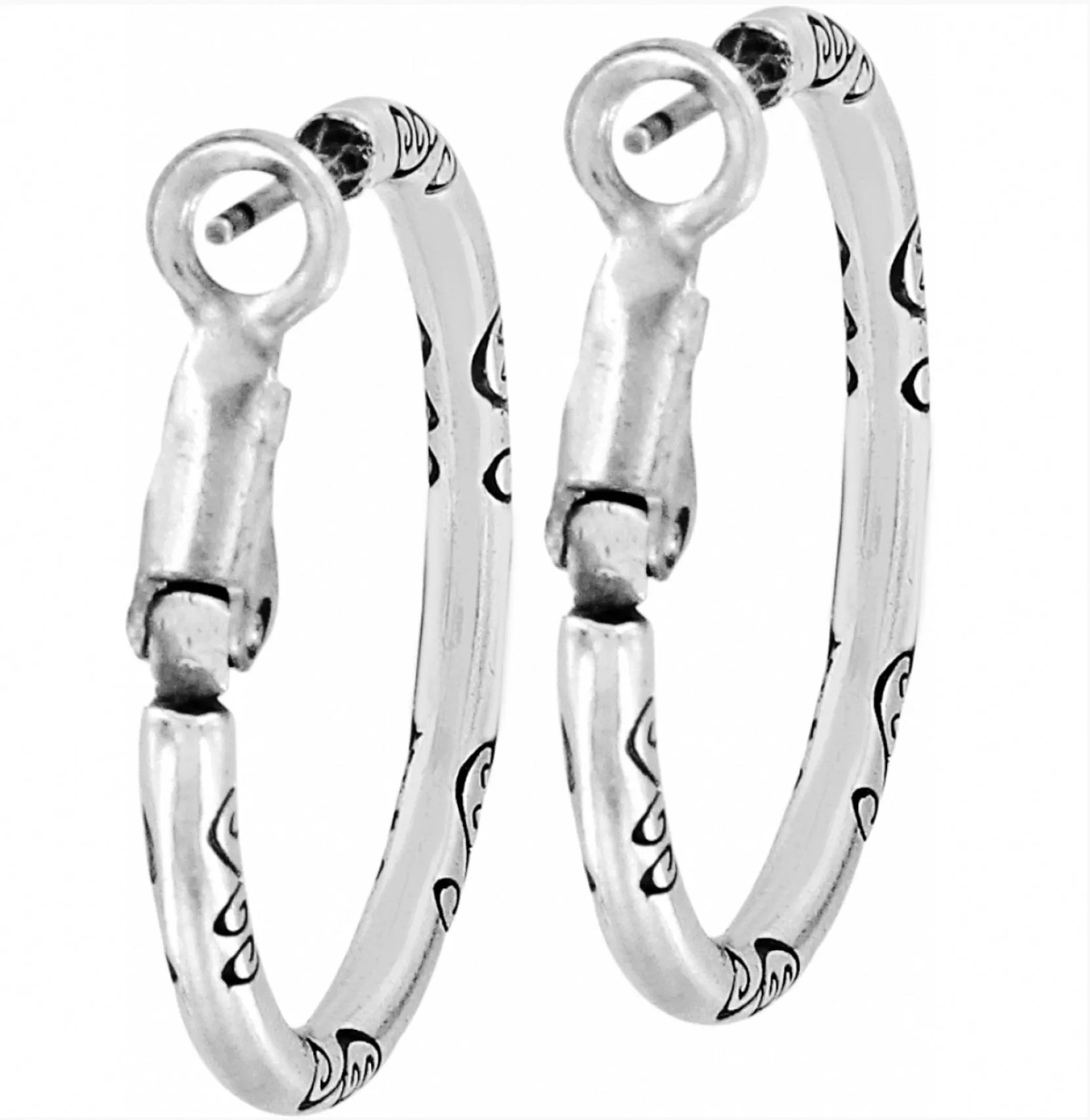 Small Charm Hoop Earrings