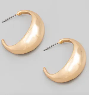 Small Dome Hoop Earrings
