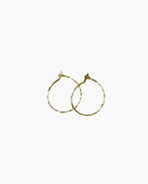 SMALL GOLD HOOP EARRING