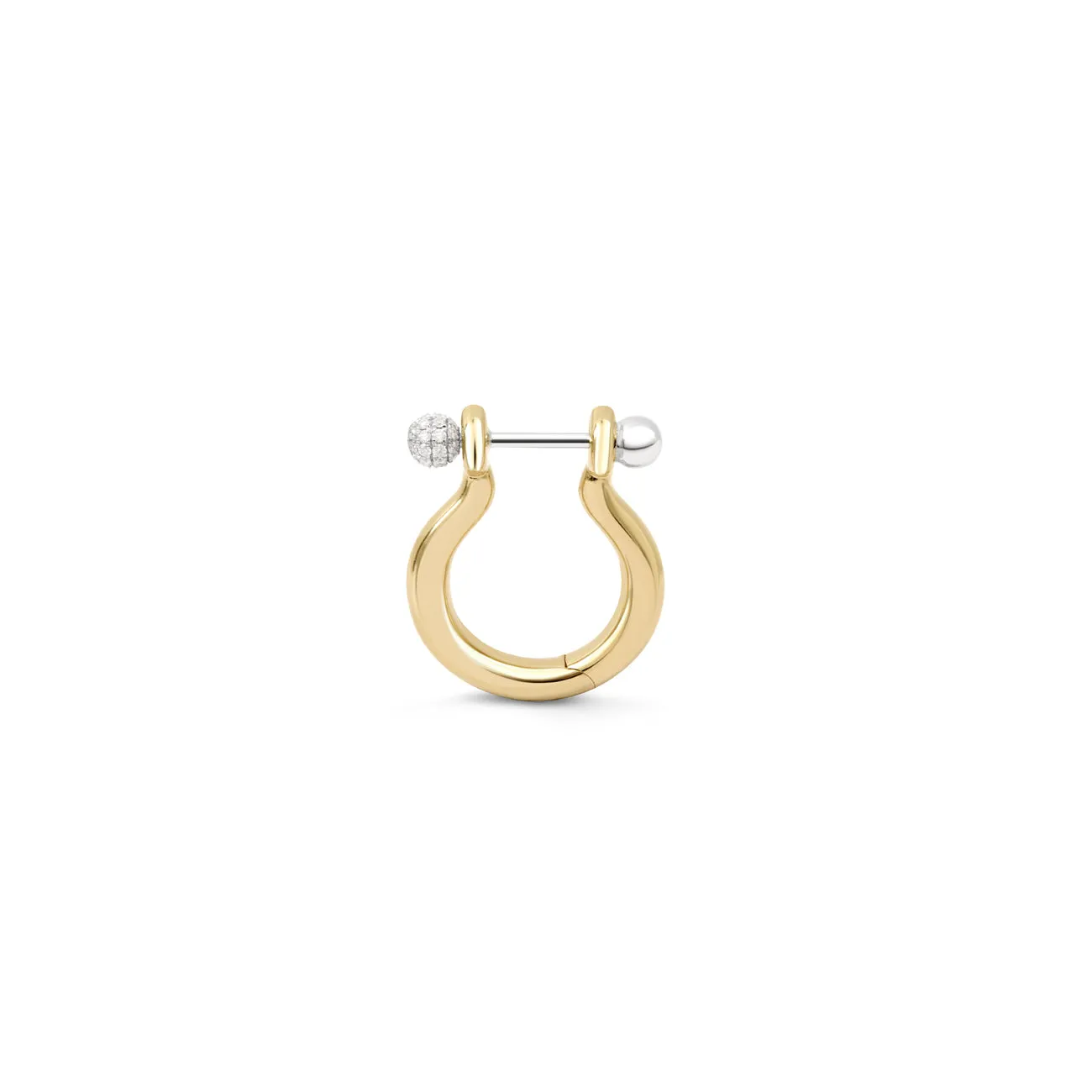 Small Hoop Ball Earrings