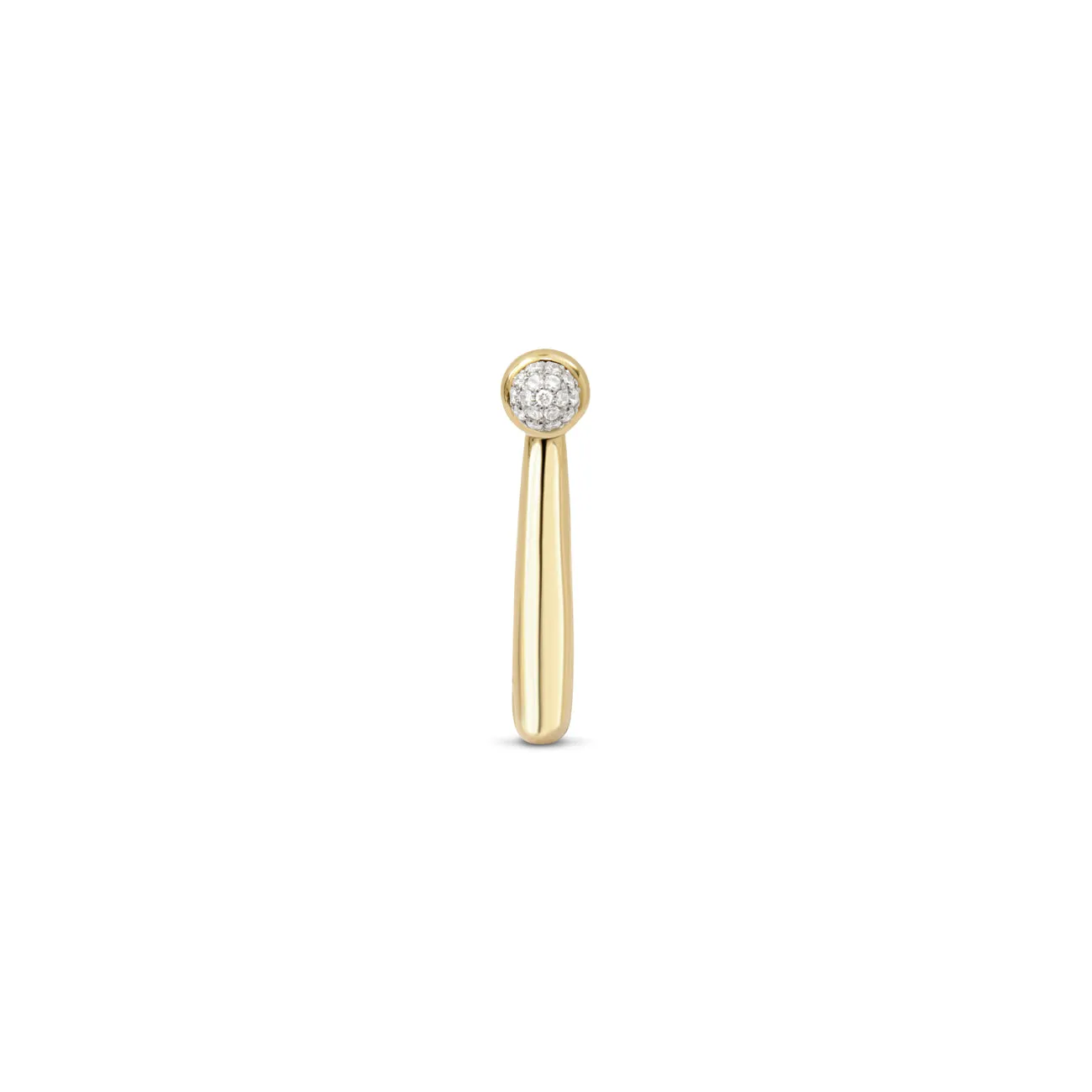 Small Hoop Ball Earrings