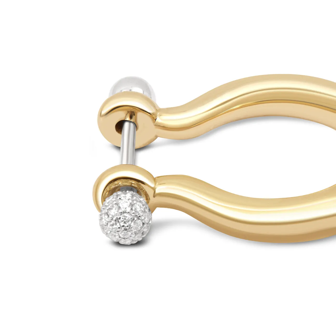 Small Hoop Ball Earrings