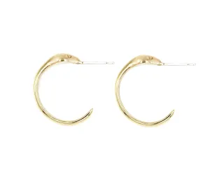 Small Snake Hoop Earrings