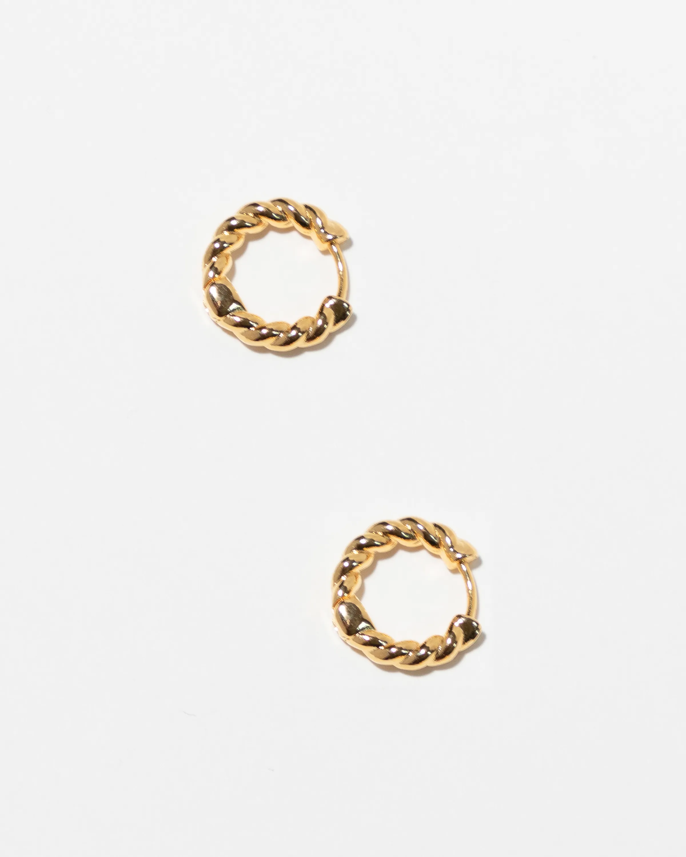 Small Twisted Hoop Earrings