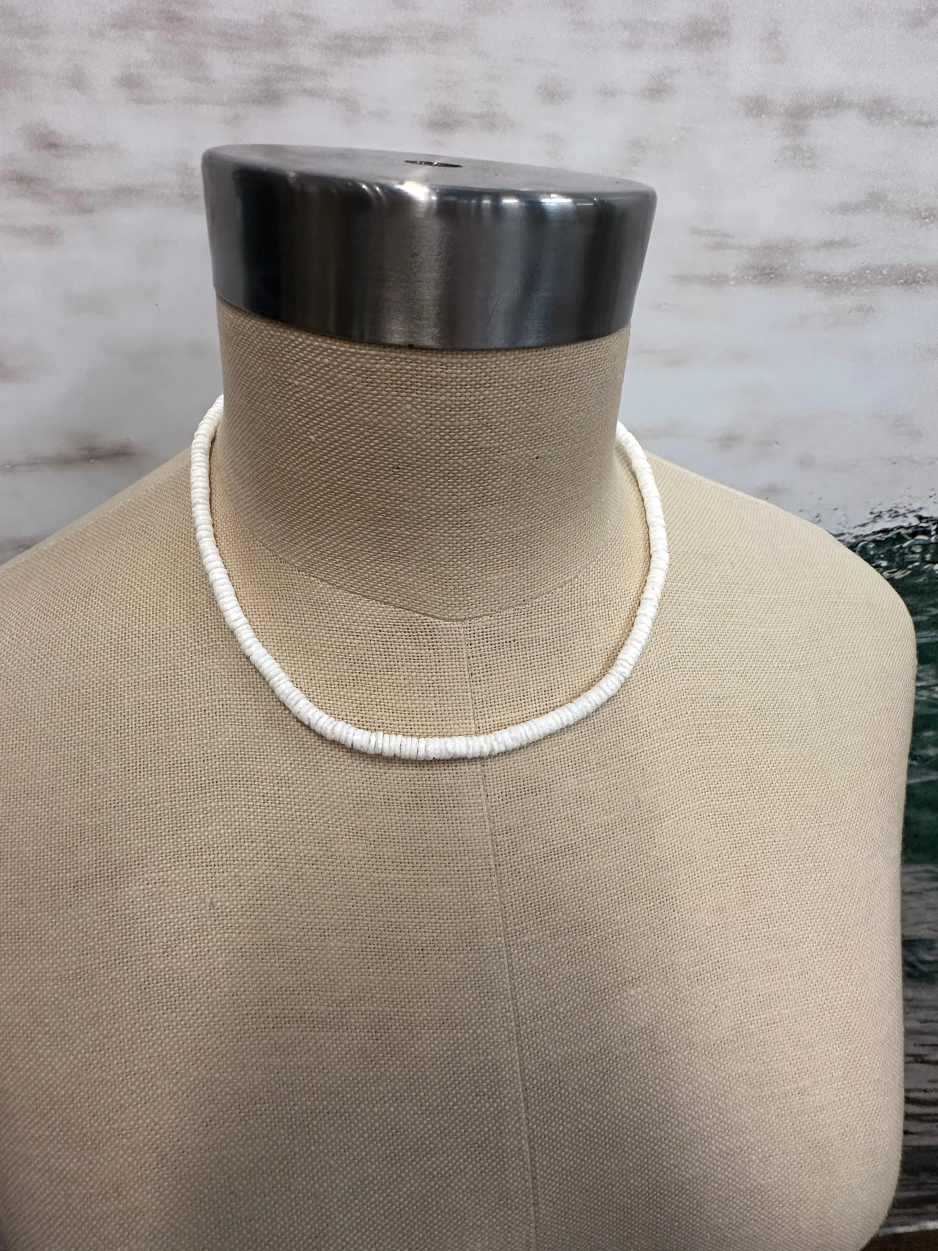 Solid Beaded Shell Necklace