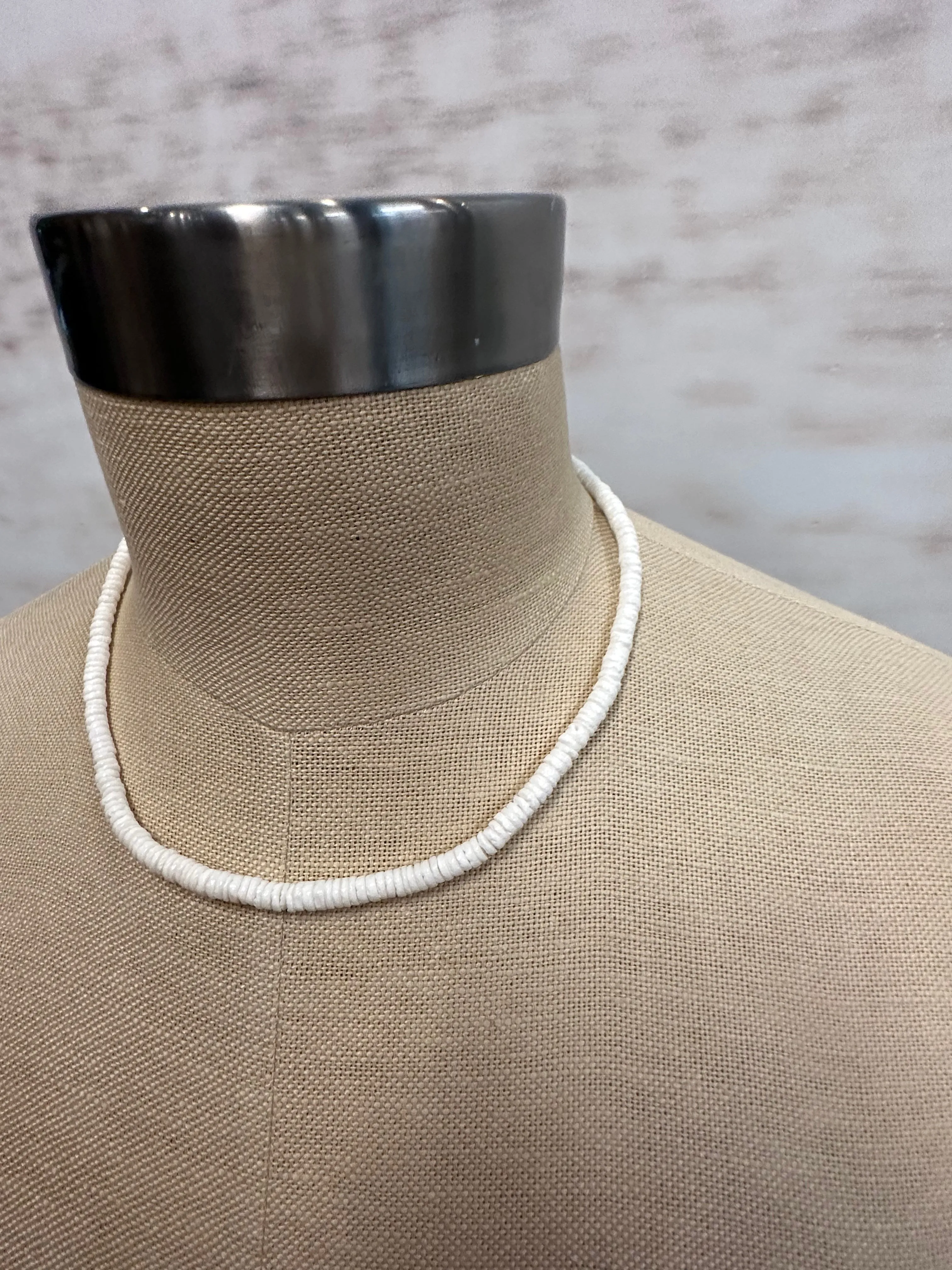 Solid Beaded Shell Necklace