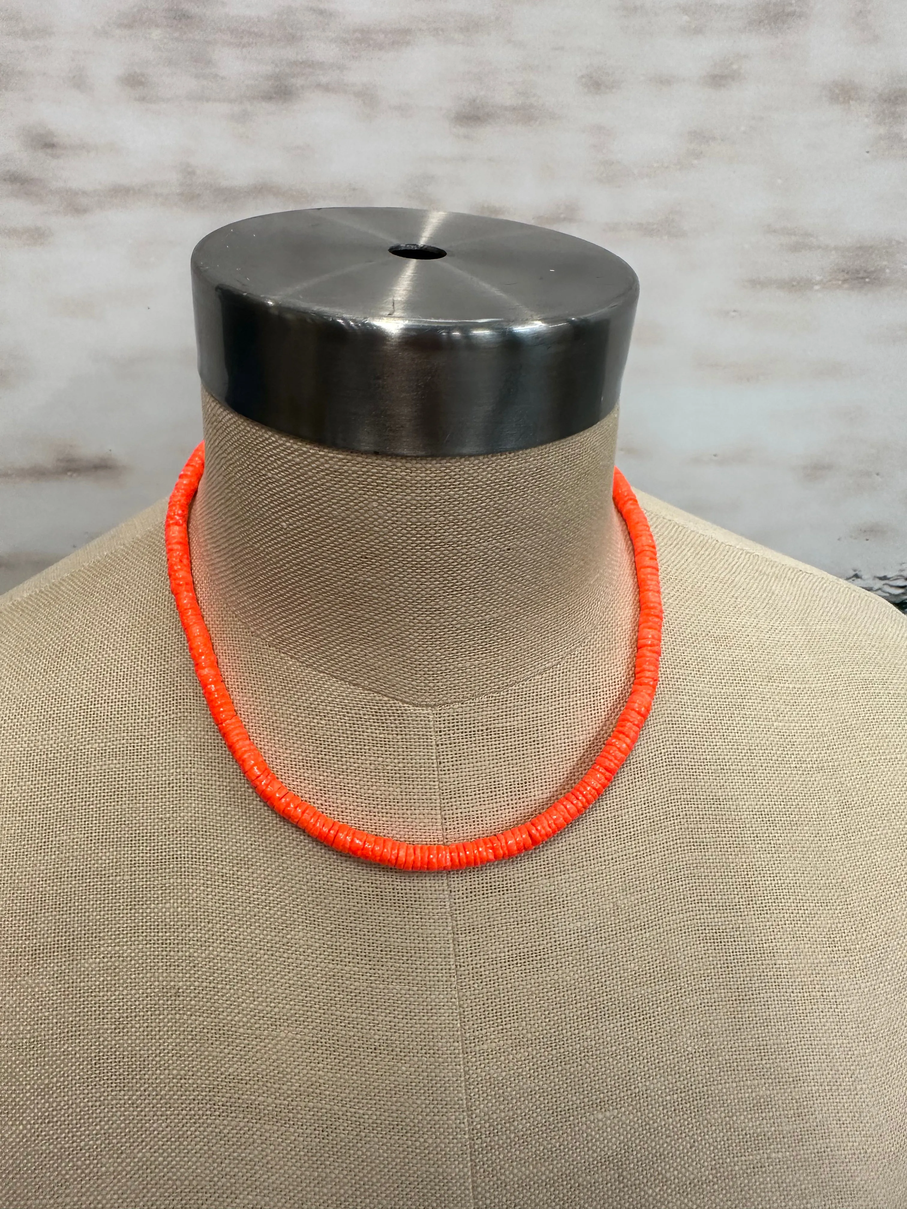 Solid Beaded Shell Necklace