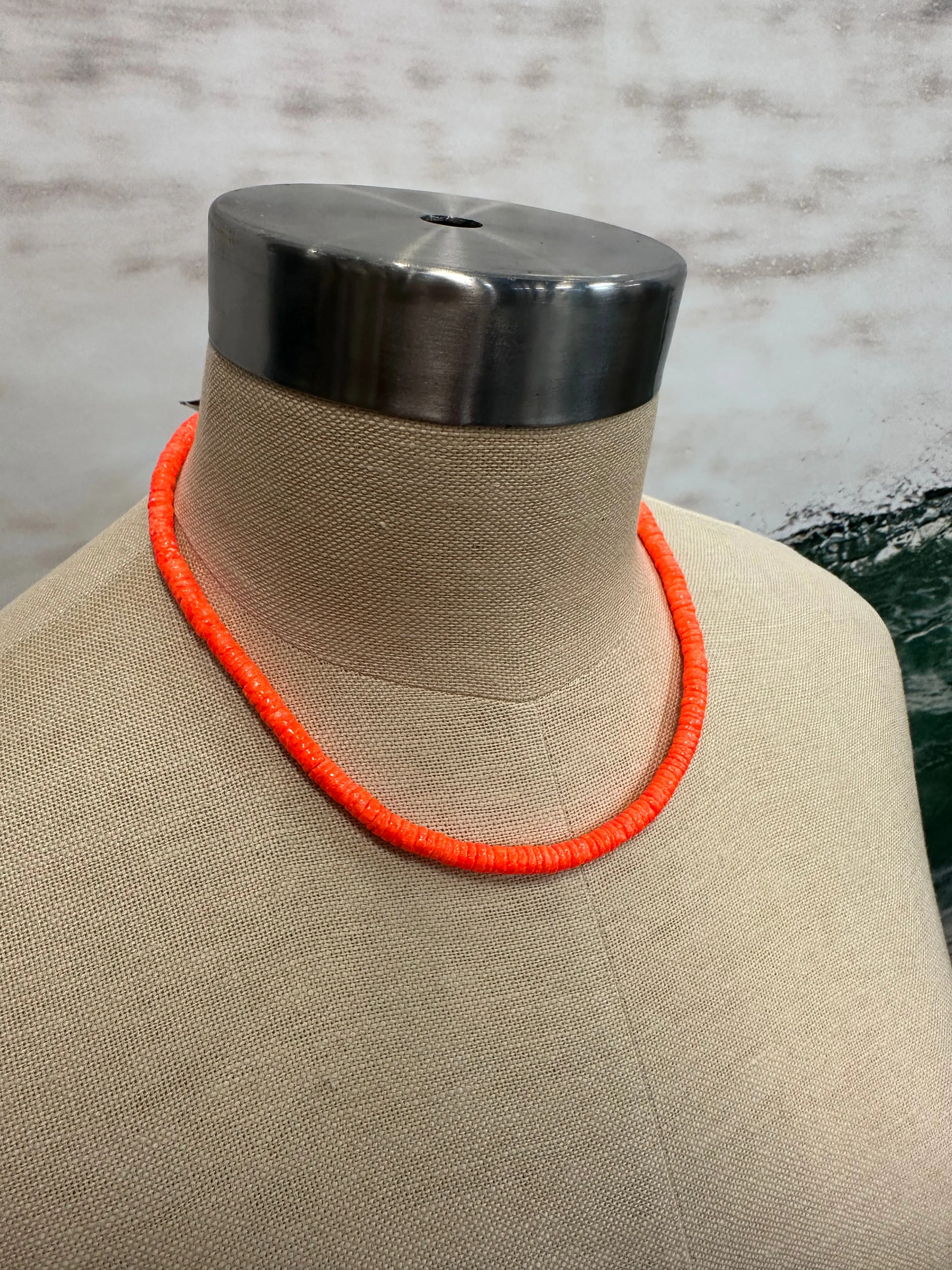 Solid Beaded Shell Necklace