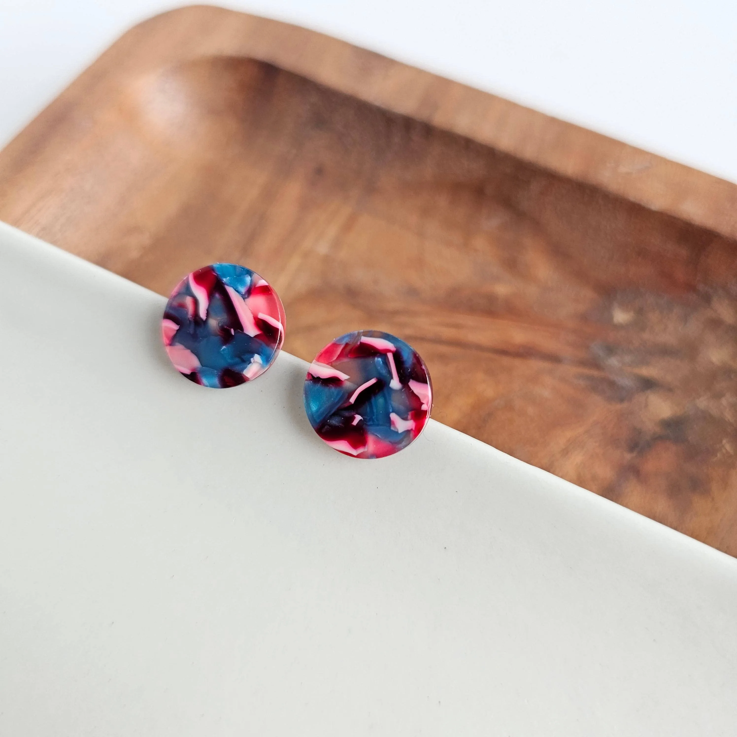 Sophie Studs - Magenta Teal