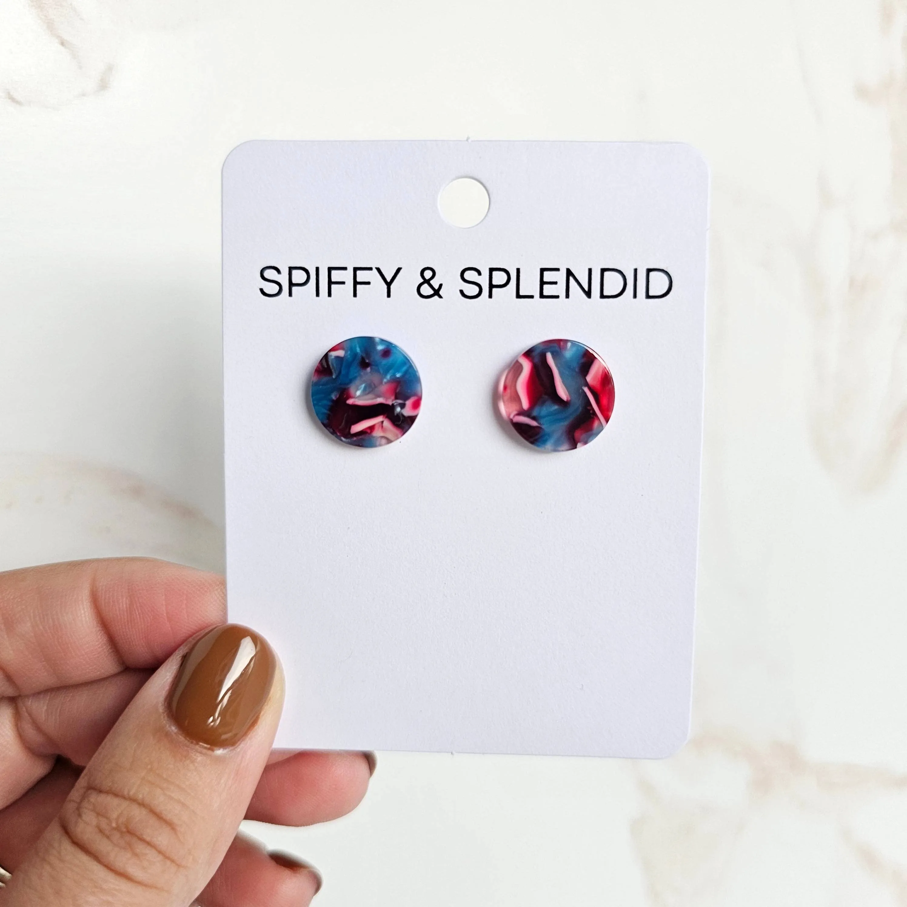 Sophie Studs - Magenta Teal