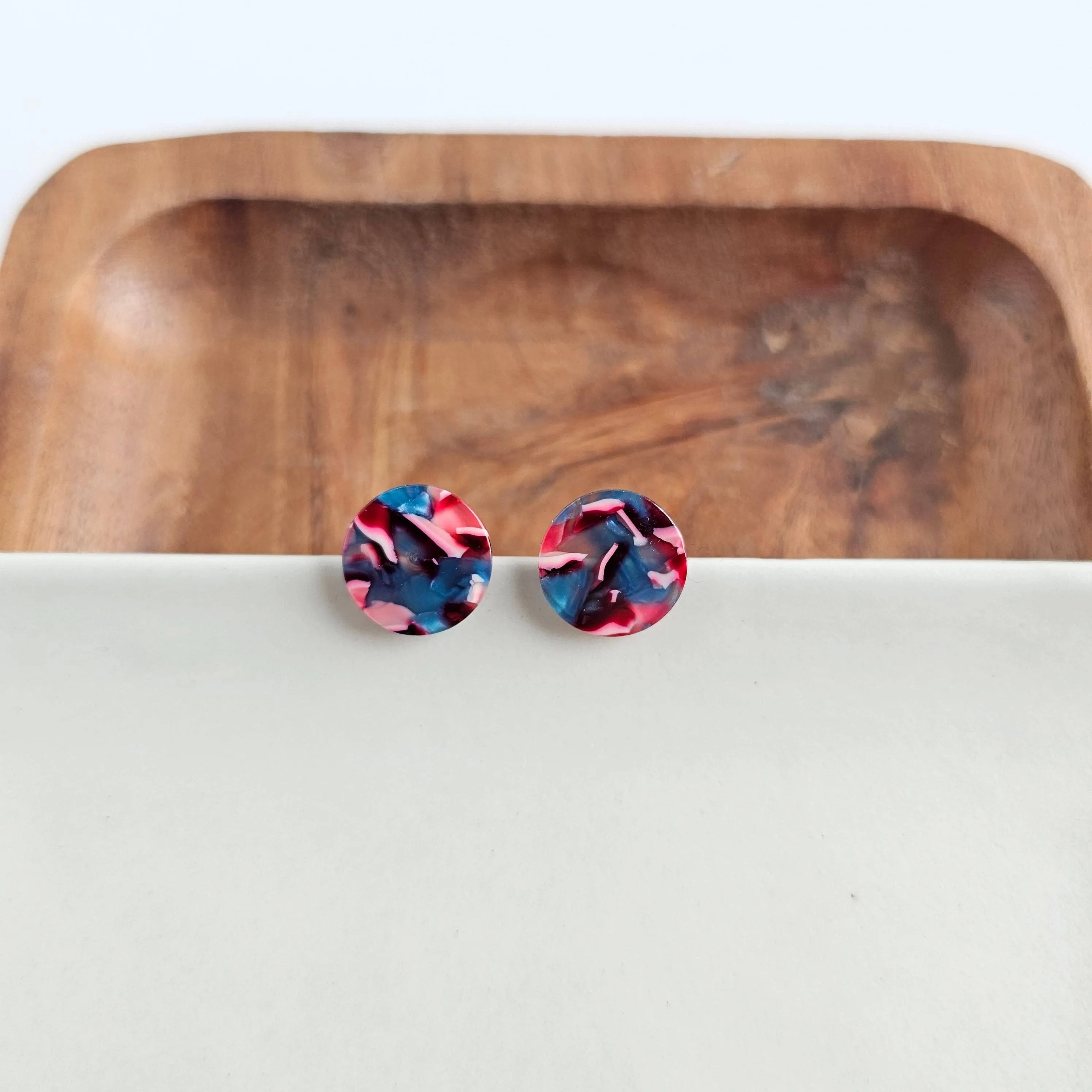 Sophie Studs - Magenta Teal