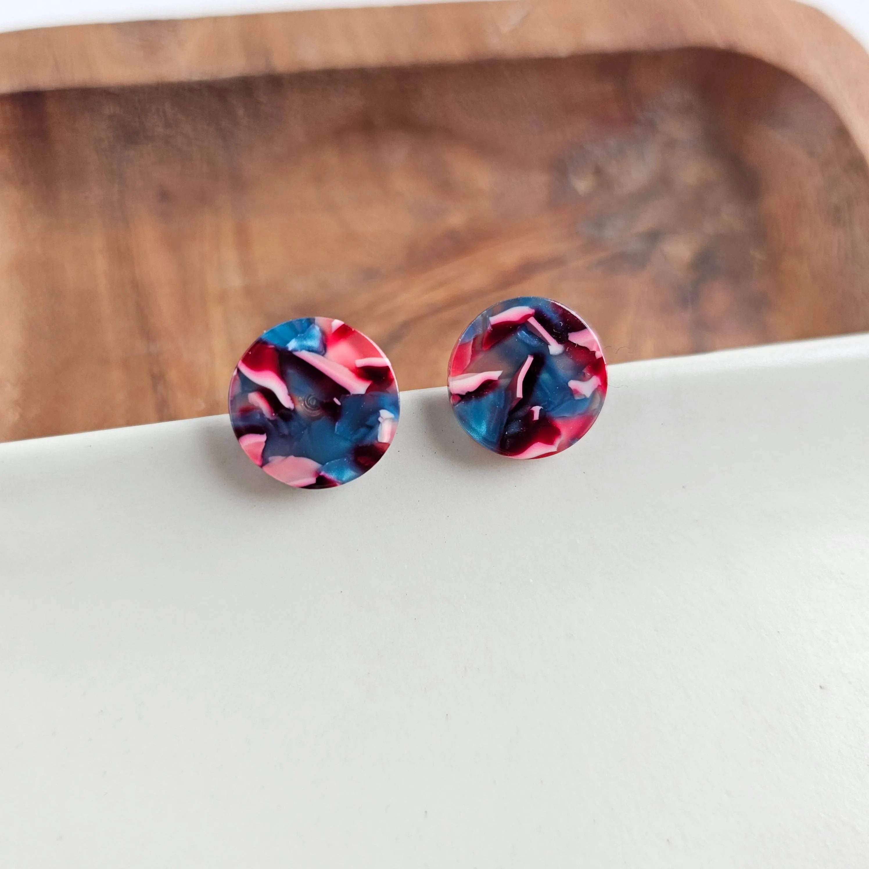 Sophie Studs - Magenta Teal