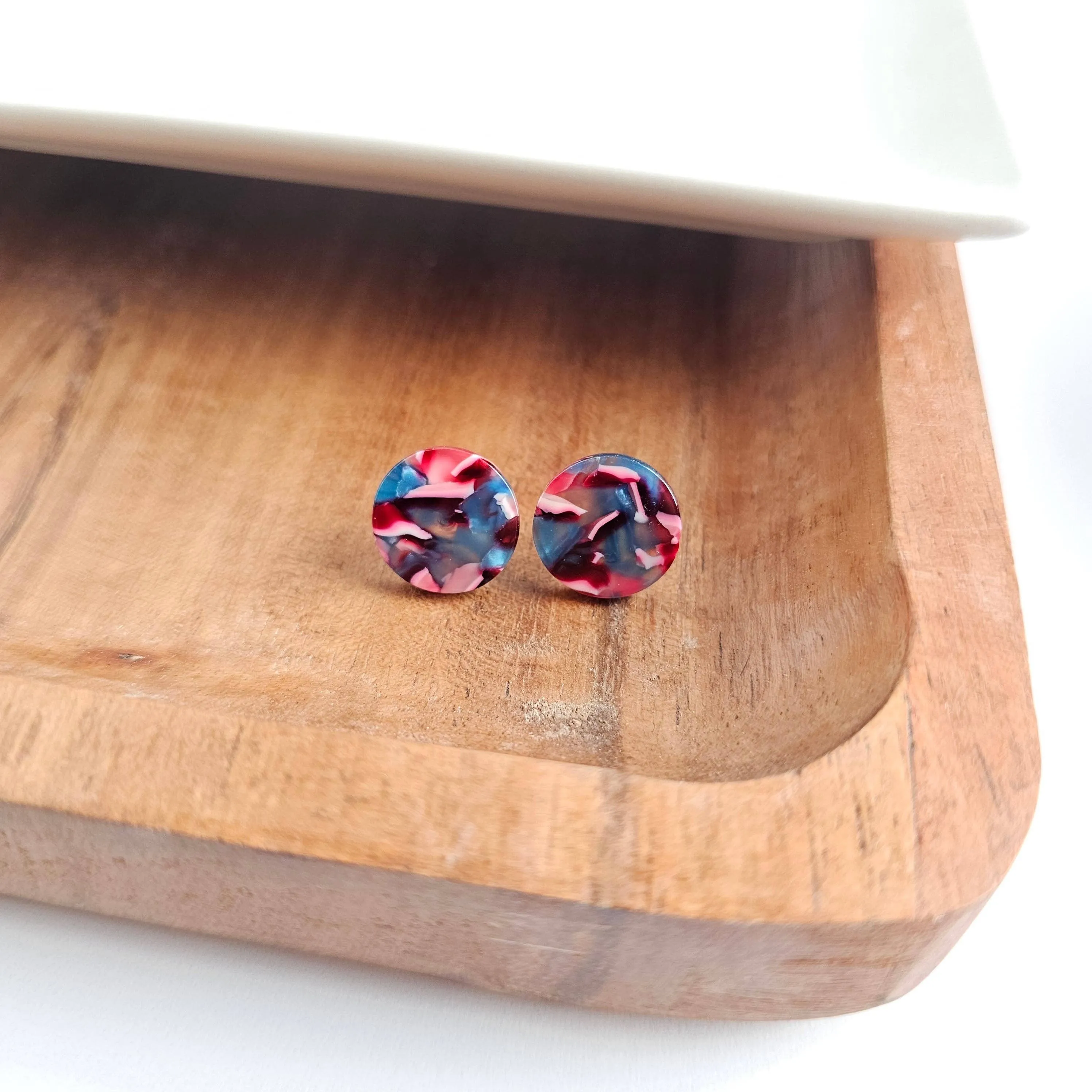 Sophie Studs - Magenta Teal