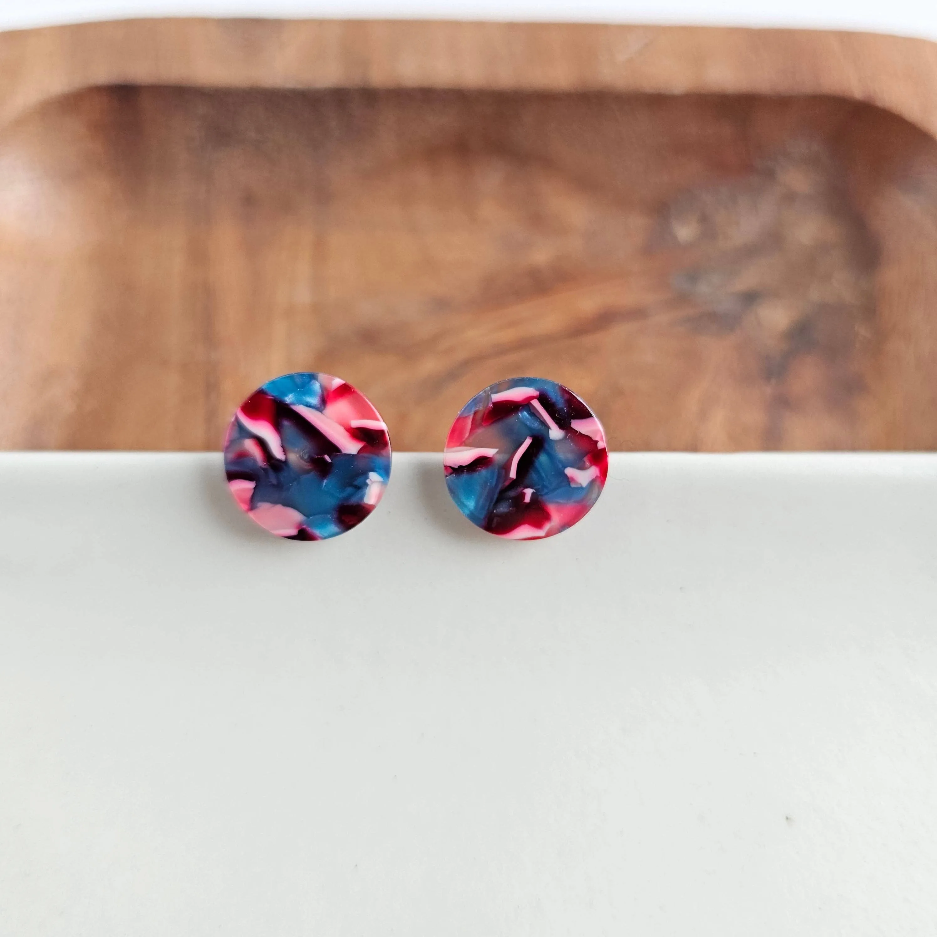 Sophie Studs - Magenta Teal