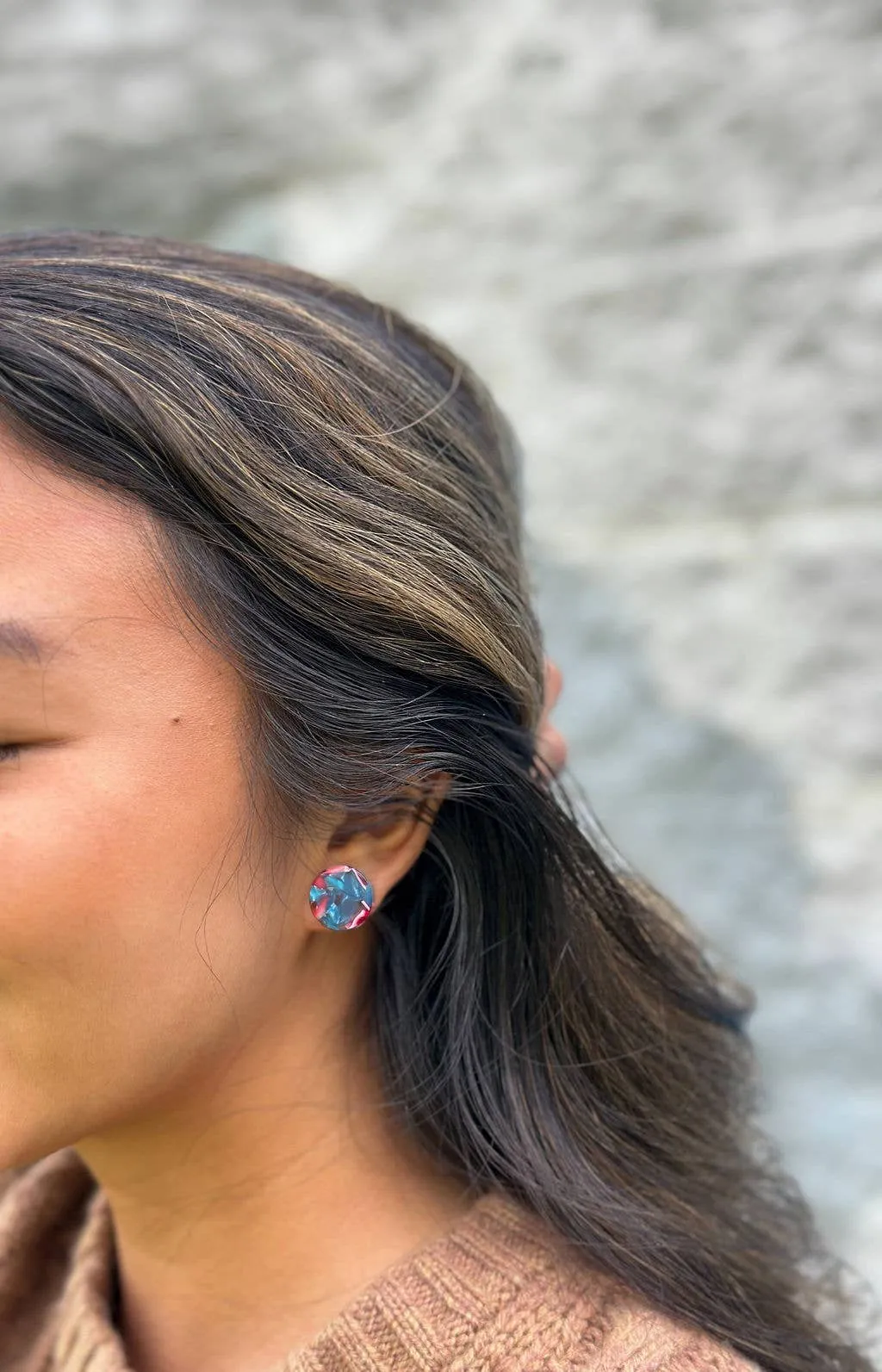 Sophie Studs - Magenta Teal