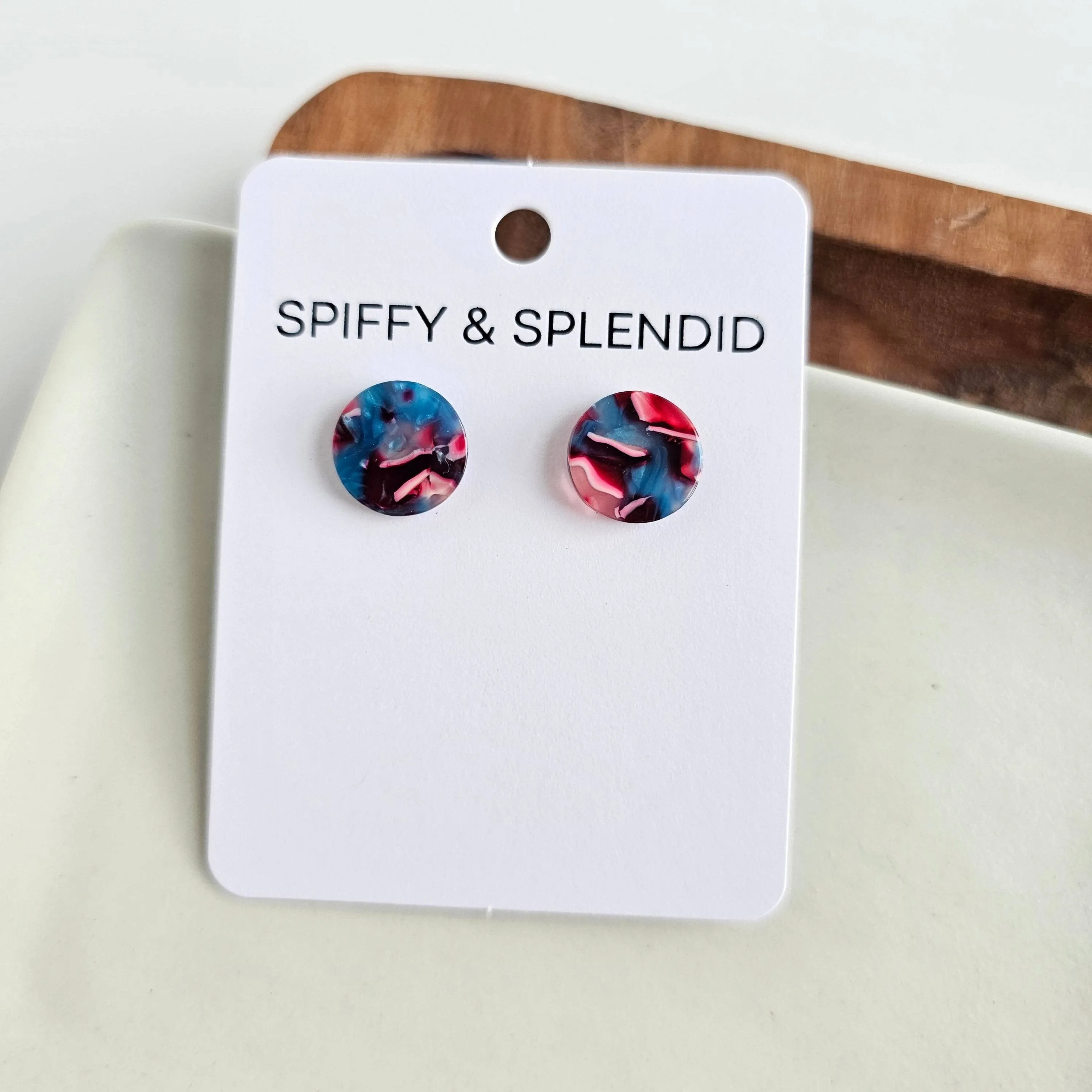 Sophie Studs - Magenta Teal