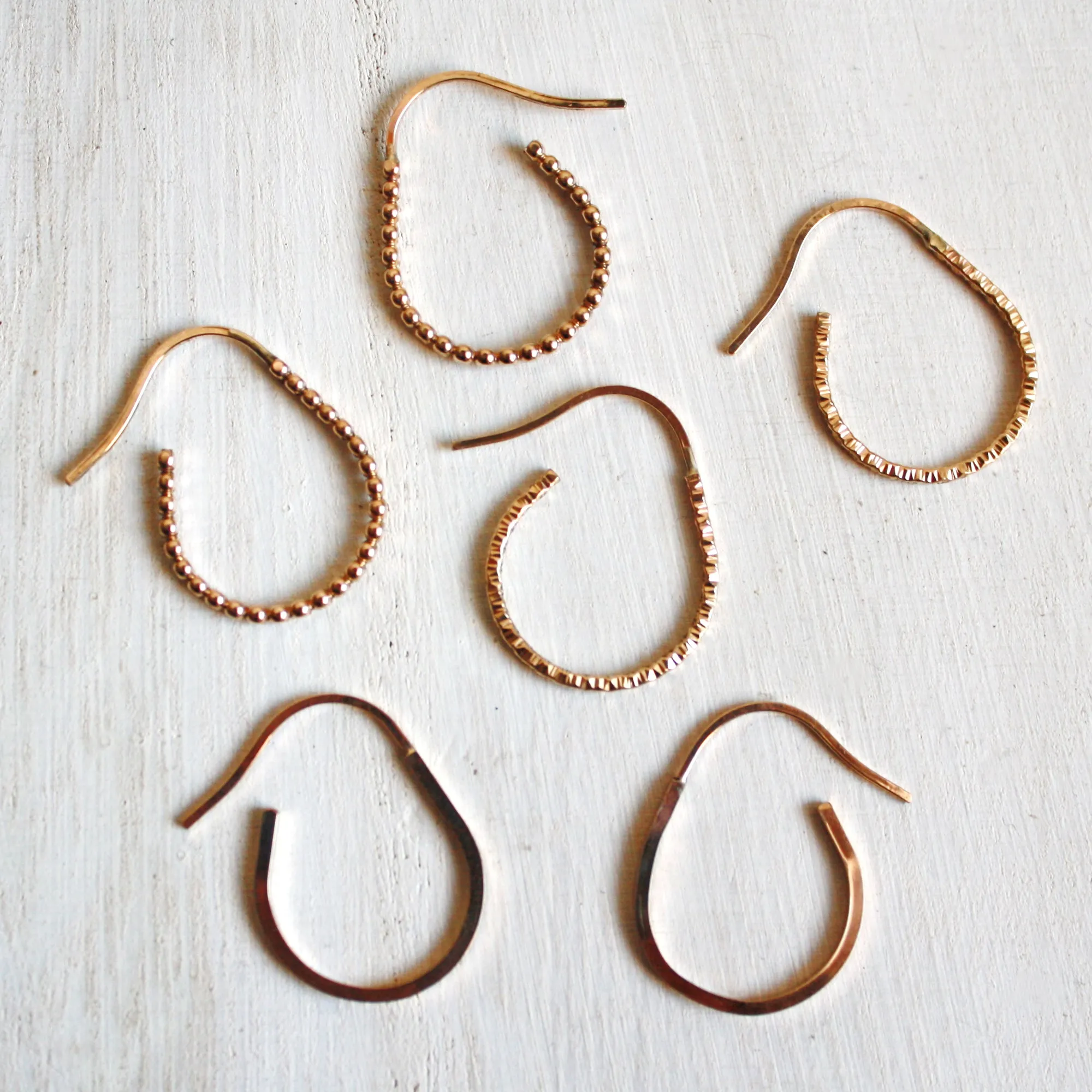 Sparkle Oval Hoop Earrings - Small