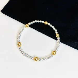 SPHERE | Silver and Gold Bead Bracelet