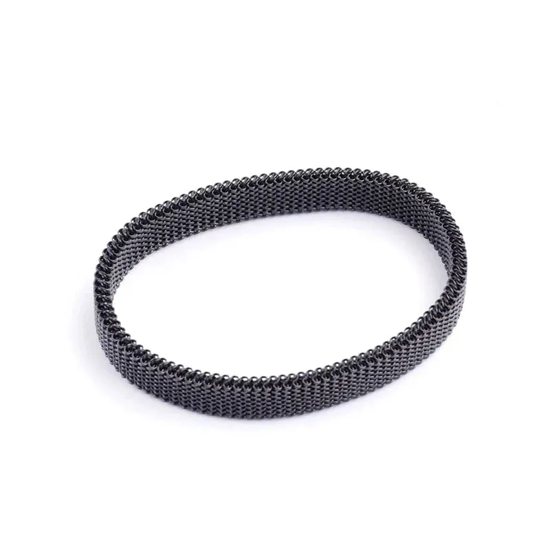 Stainless Steel Jewelry Elastic Spring Wrist Band Stretch Mesh Bracelets Unique Colorful Bangles