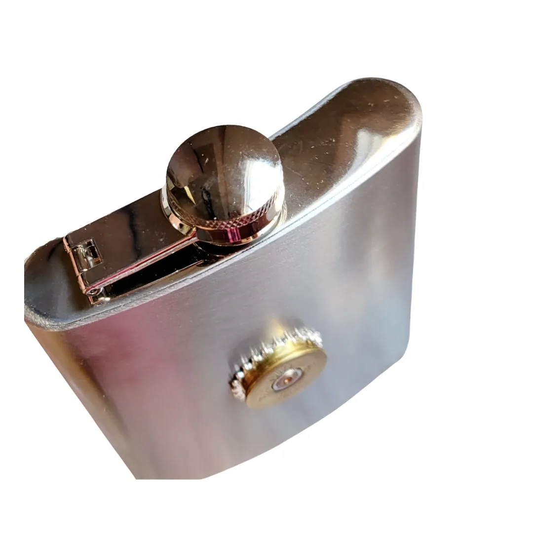 Stainless Steel Shotgun Flask 7oz