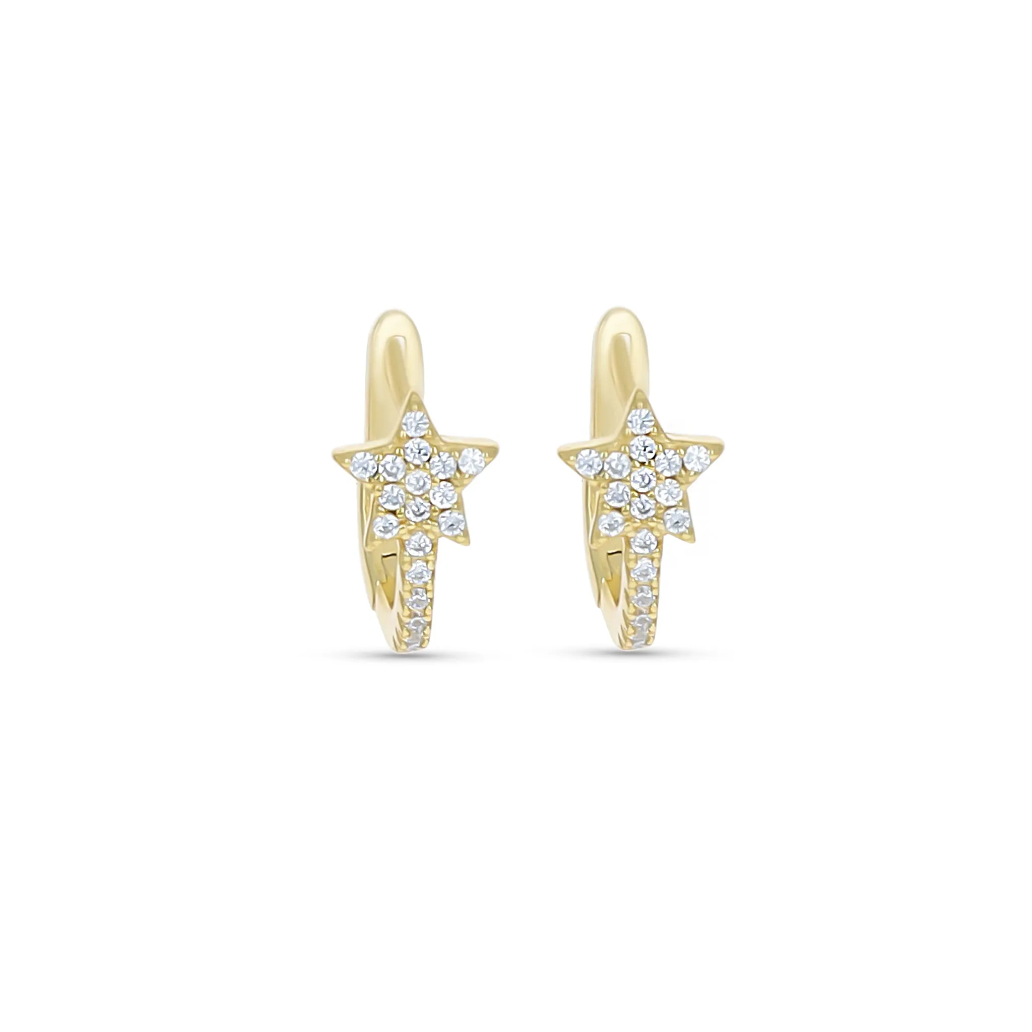 Star Huggie Hoop Earrings