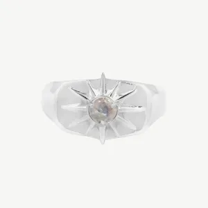 Starburst Signet in Moonstone