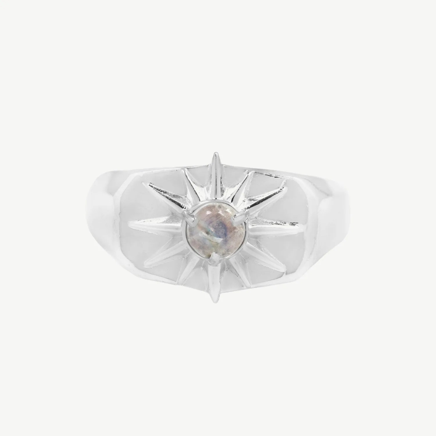 Starburst Signet in Moonstone