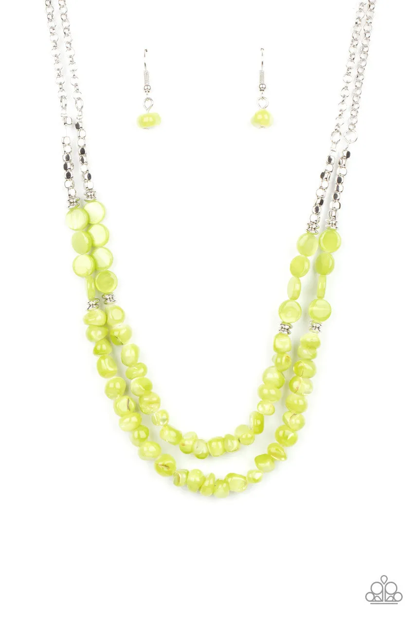 Staycation Status Green Paparazzi Necklace