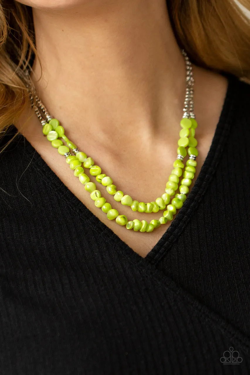 Staycation Status Green Paparazzi Necklace