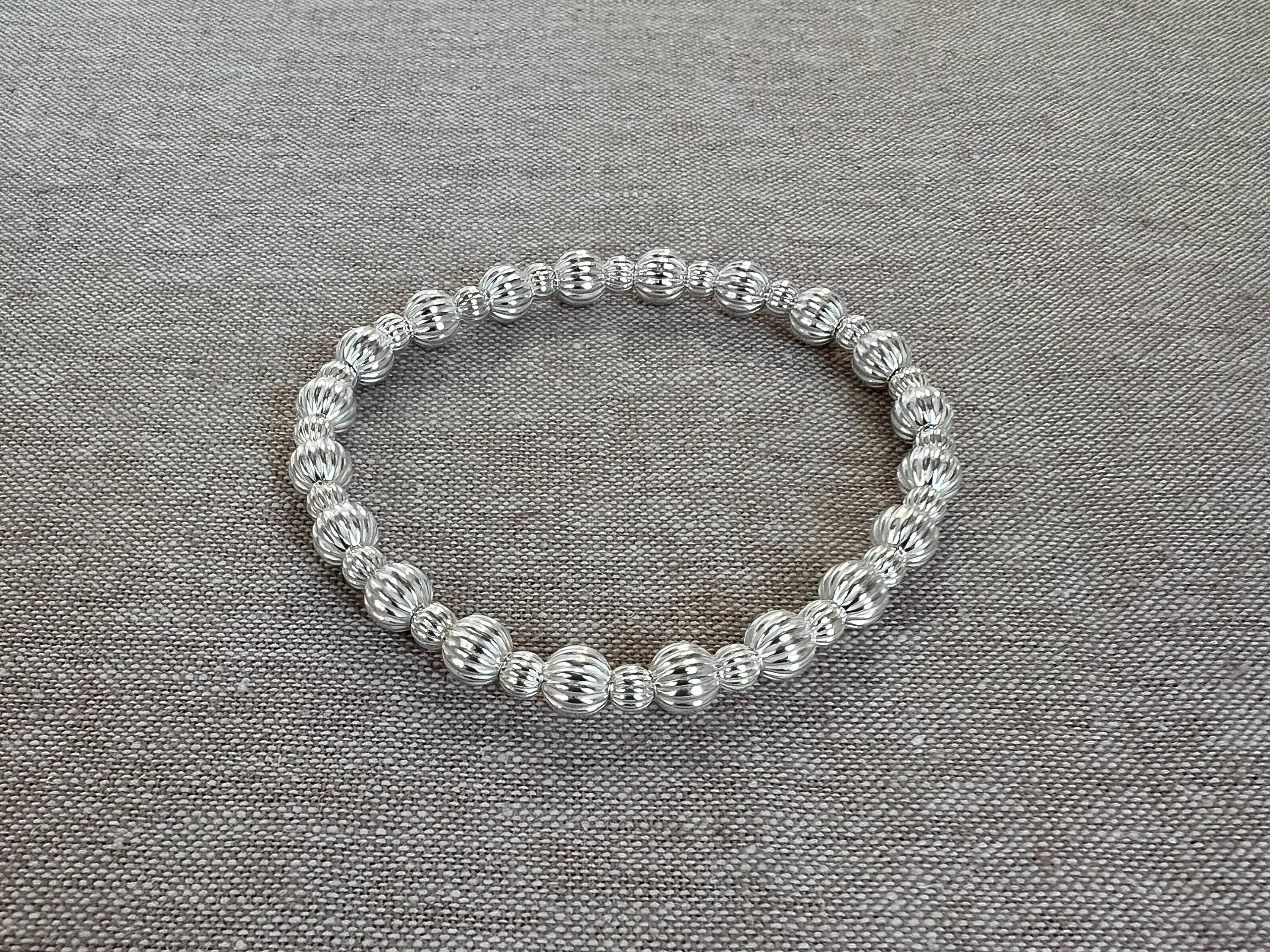 Sterling Silver Bead Bracelet