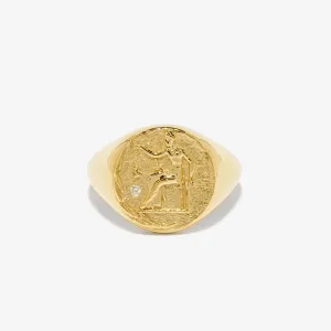 Sterling Silver Greek Goddess of Love Aphrodite Ring