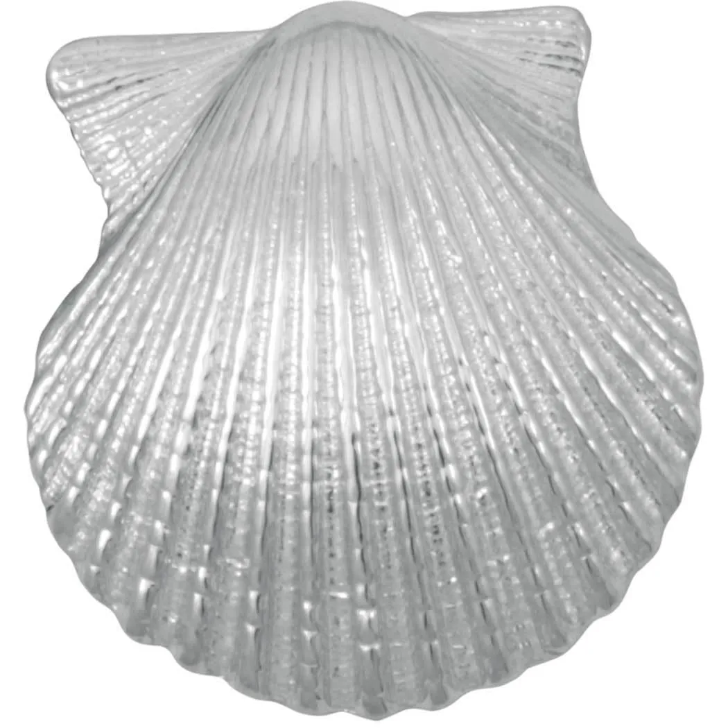 Sterling Silver Large Scallop Shell Pendant