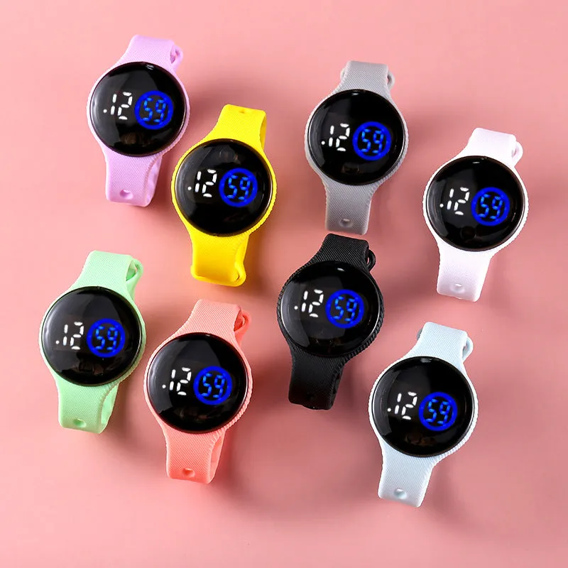 Student LED Touch Watch Swimming Waterproof Watches