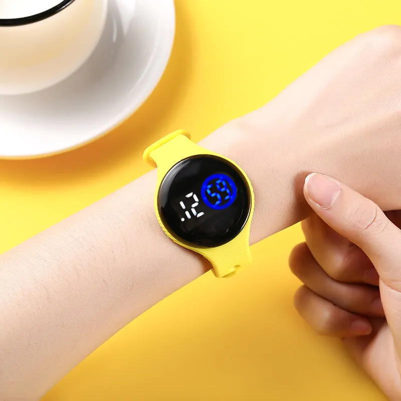 Student LED Touch Watch Swimming Waterproof Watches