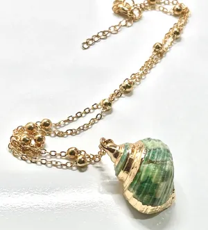 Summer Natural Sea Shell Pendant Necklace