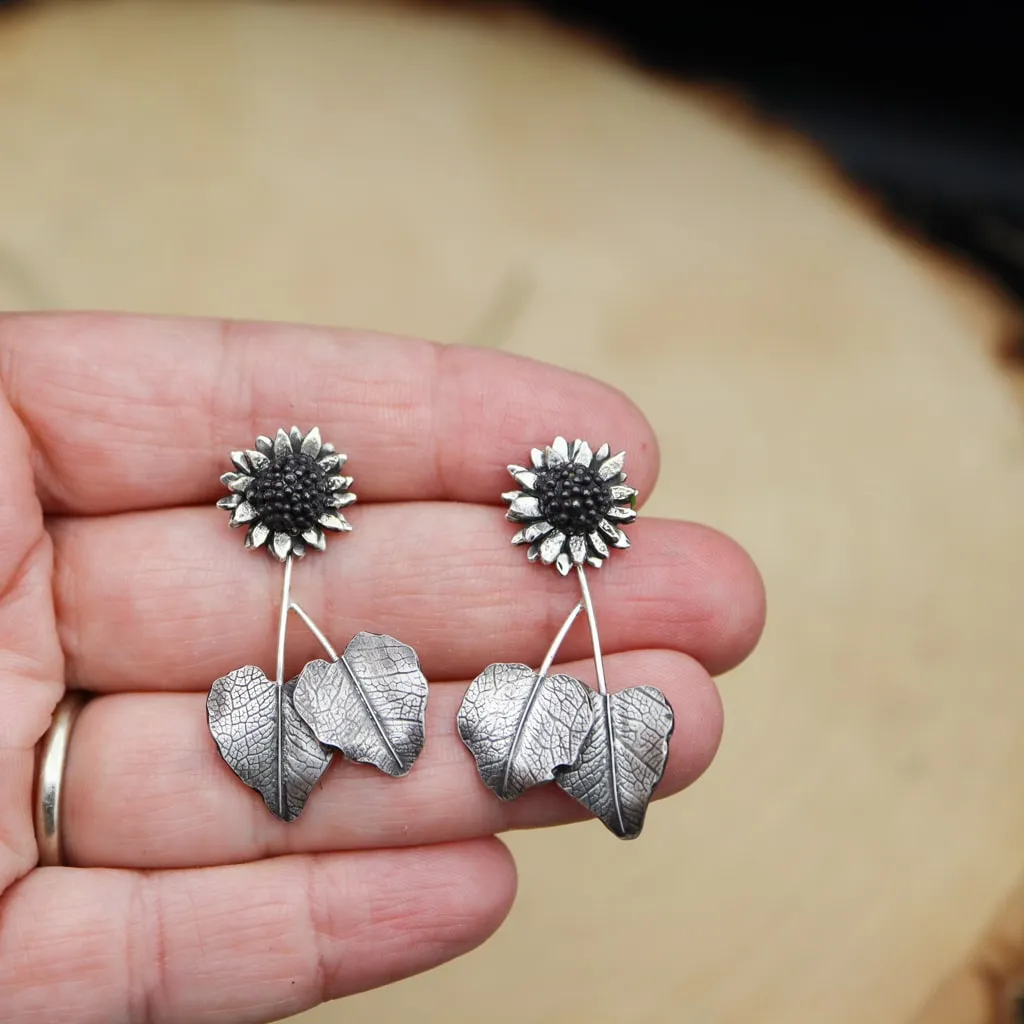 Sunflower Dangle Earrings