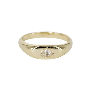 Sunflower Signet Ring